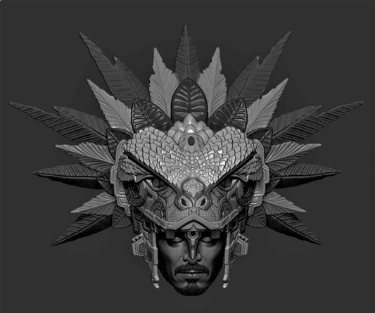 Namor with headdress , black panther wakanda forever head sculpt 1:12 classifie