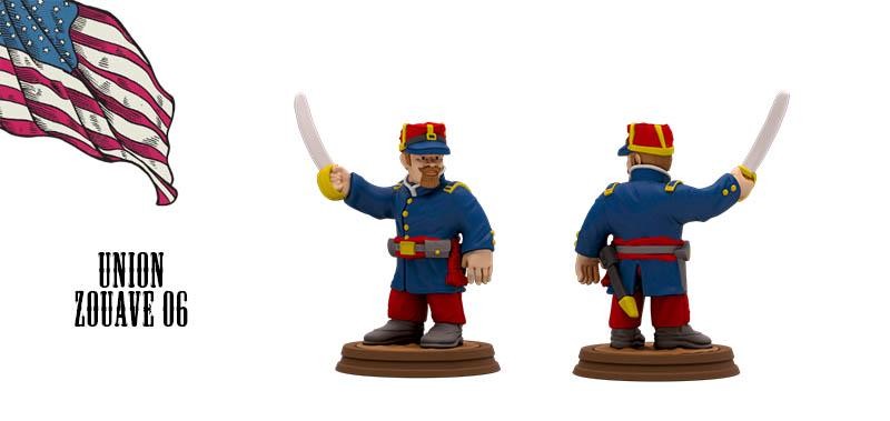Union Zuoaves American Civil War Set DnD Miniature, Tabletop RPG, Figurines, wa
