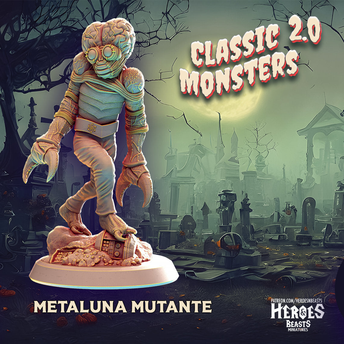Metaluna | Alien Miniature | Heroes & Beasts | Classic Movie Monsters | DnD | T