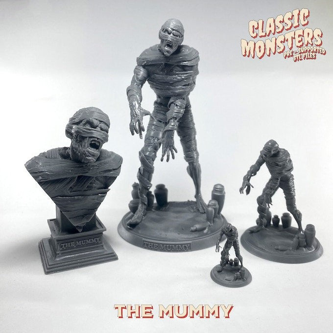 The Mummy | Miniature | Heroes & Beasts | Classic Movie Monsters | DnD | Tablet