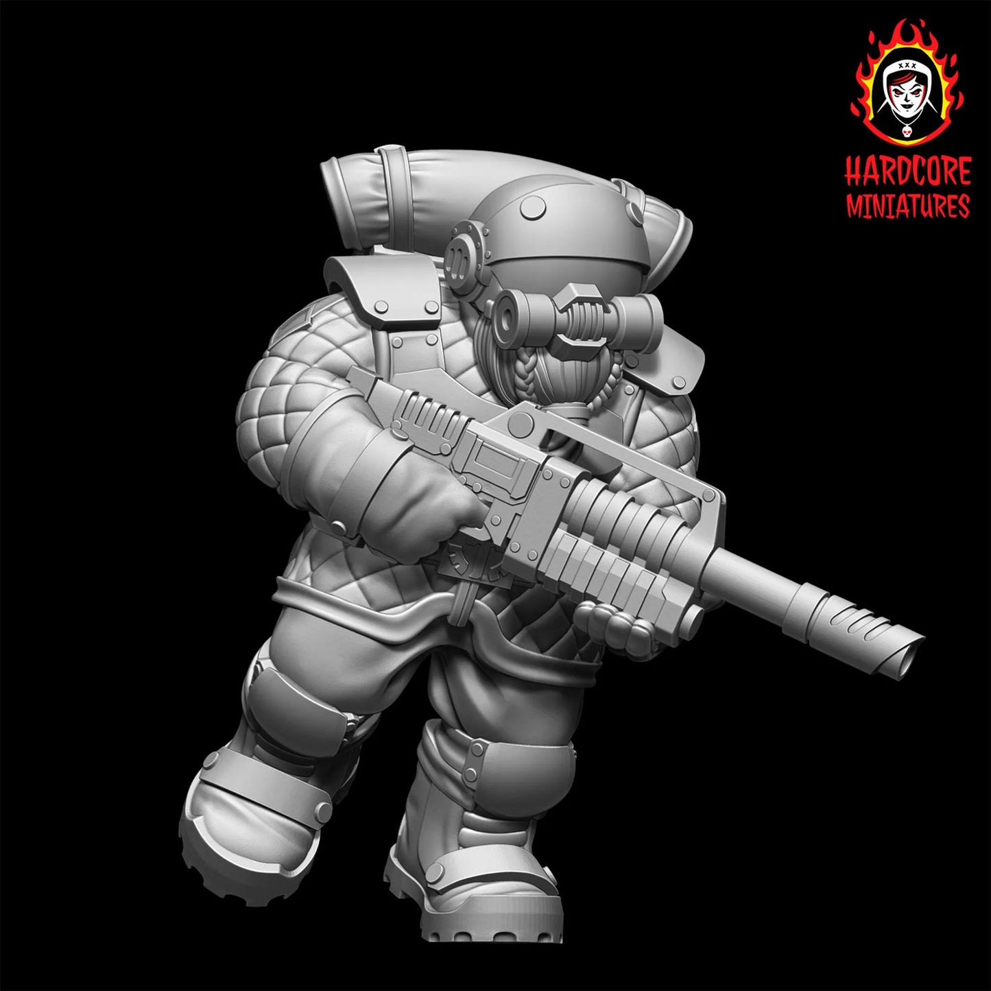 Space Dwarves Veterans Lasers 28mm army builder set 1 3d printed minis tabletop