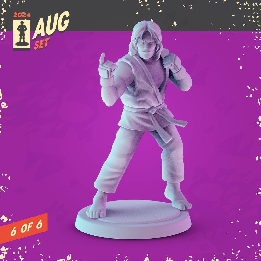 Streat Fighting 2 Game 36mm Minis tabletop gaming, DnD | Pop Minis Dungeons and
