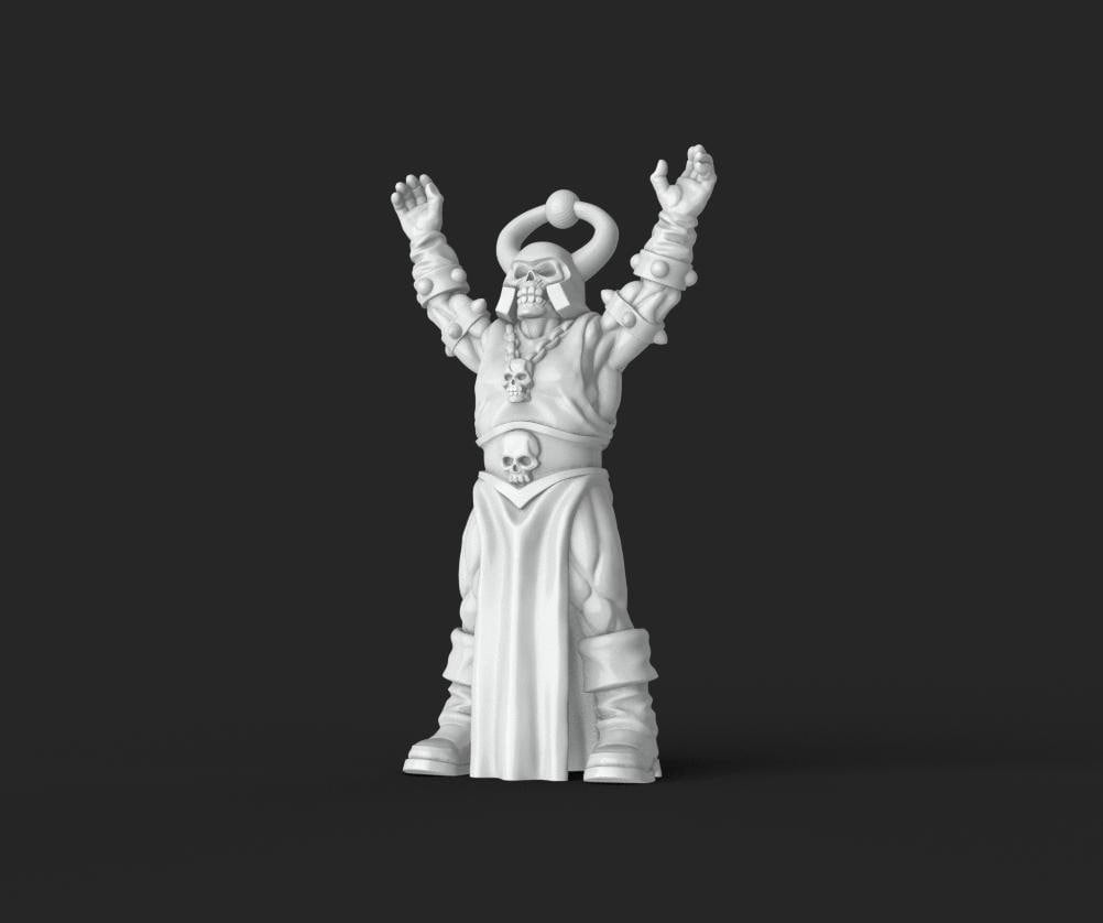 HeroQuest Chaos Sorcerer- Miniatures Unpainted 32mm Dungeons and Dragons