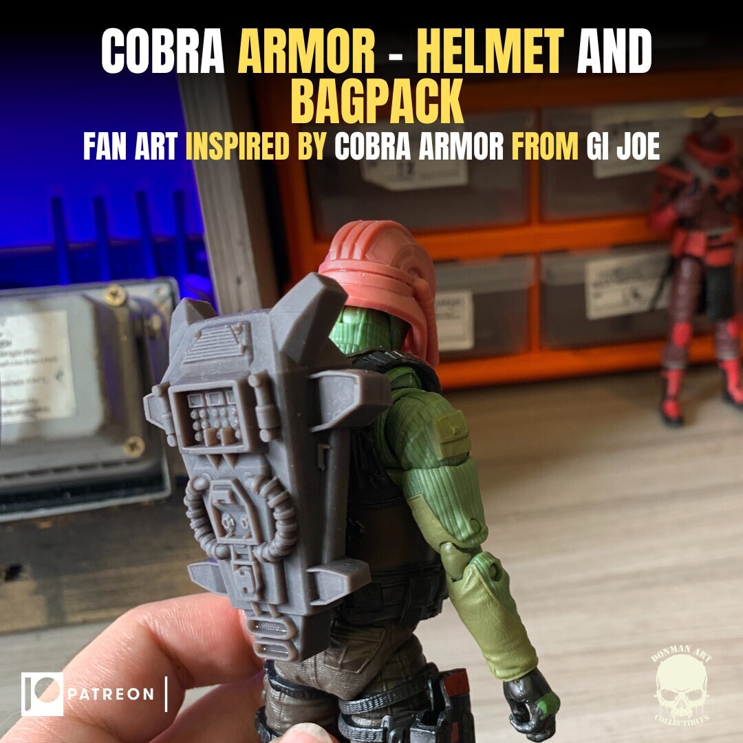 Armored Cobra Commander Set 1:12 Toy Accessory Free Shipping.
