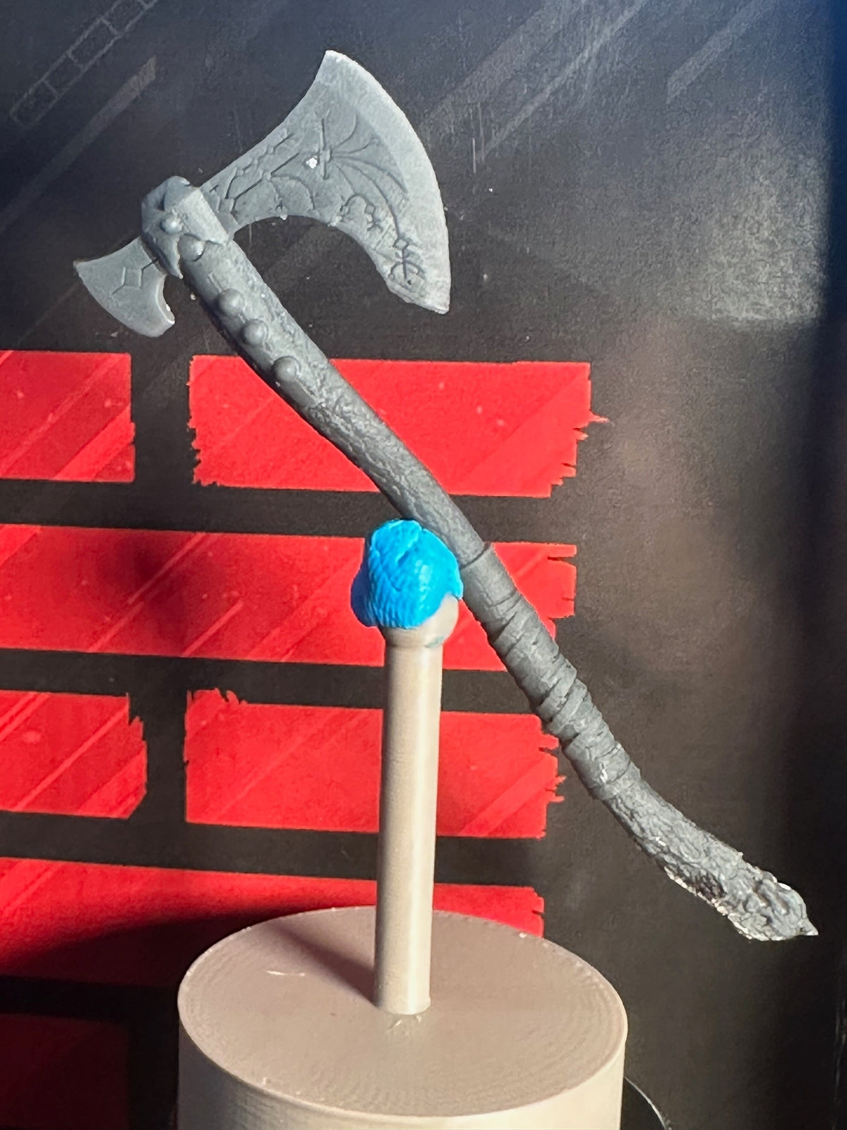 Kratos God of War head GI Joe Classified 1/12 scale head unpainted 1:12 mezco,