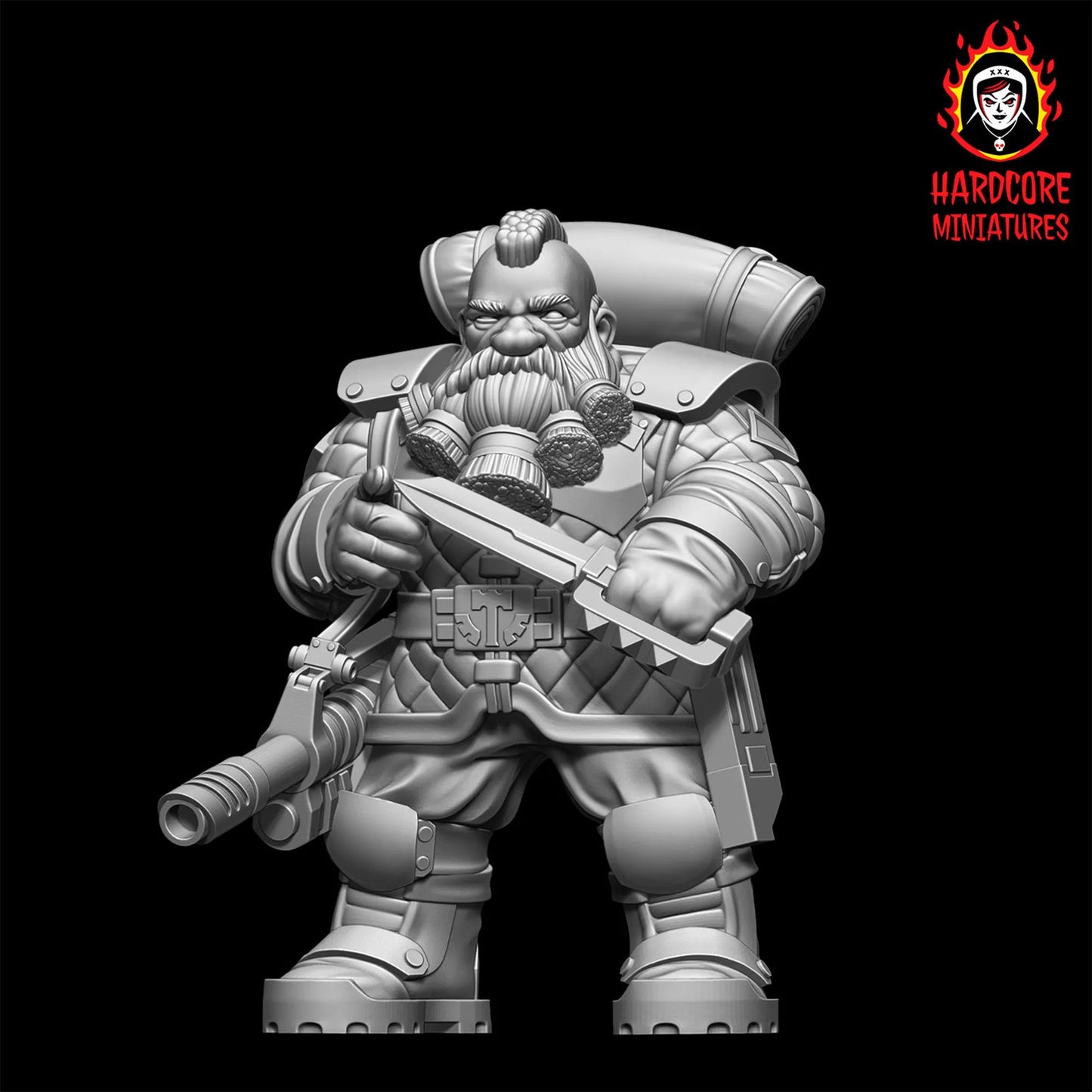 Space Dwarves Veterans Lasers 28mm army builder set 1 3d printed minis tabletop