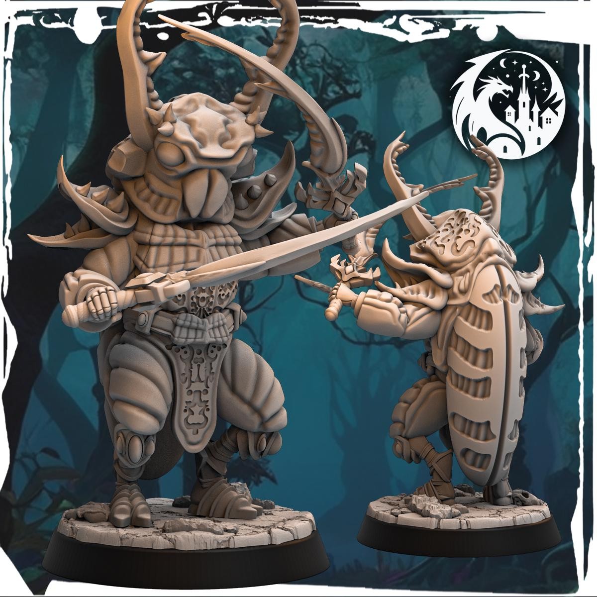 Barbarian Fomorian : 32mm table top mini army builder DND Bug Lego