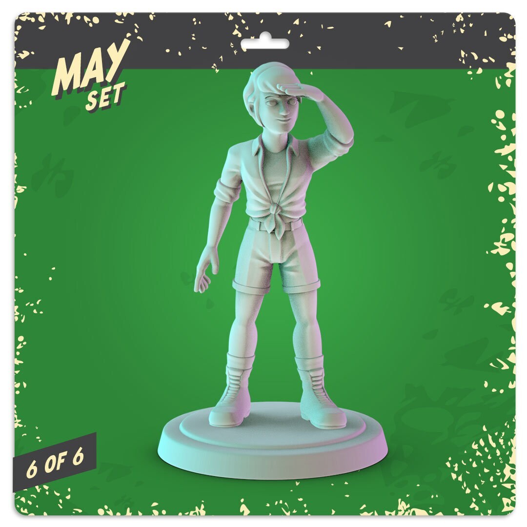 Jurassic park 3d printed mini's Pop mini 36mm pop culture 90's nostalgia DND