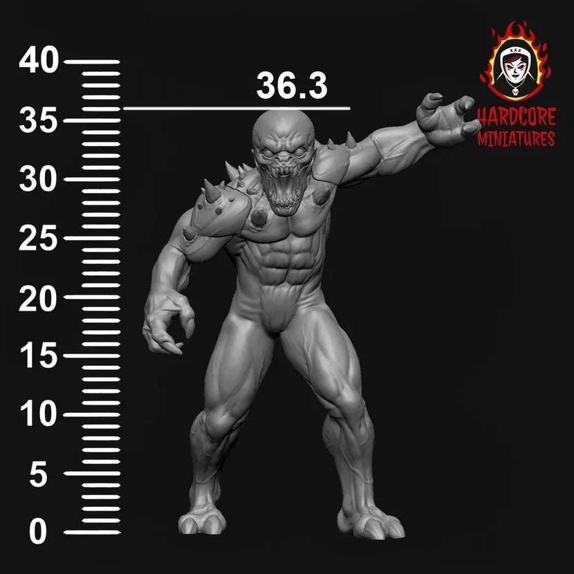 Doom IMPS 32mm dnd miniature Martian Trooper doom video game