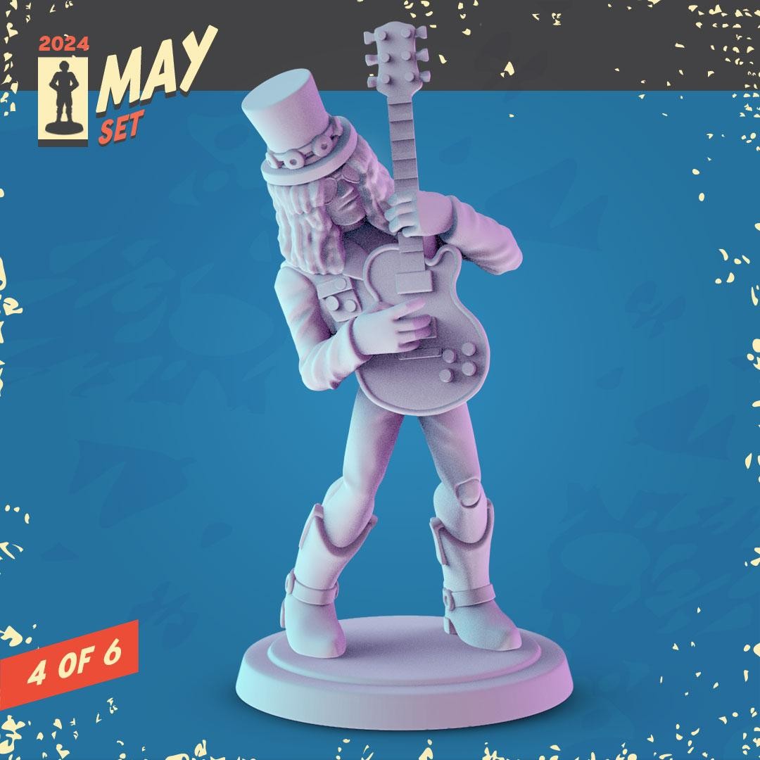 Rock Icons 36mm Minis: Tabletop Gaming, DnD, Music Fan Gift