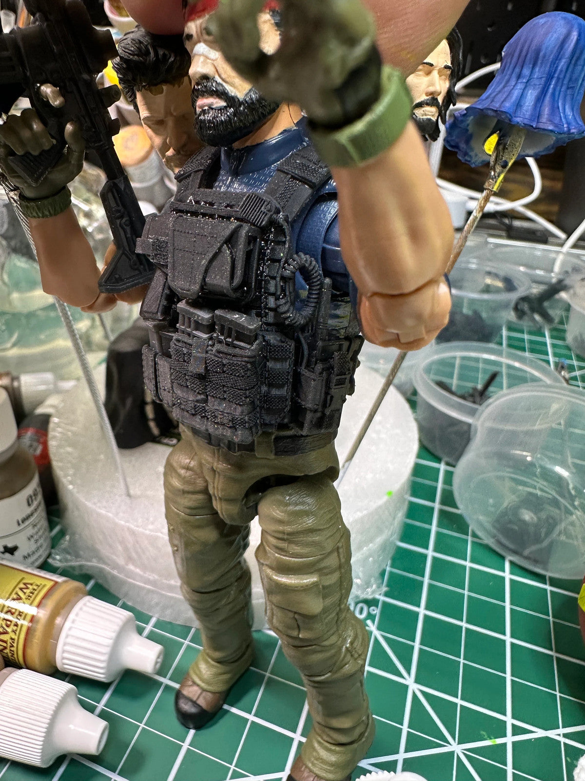 1/12 tactical armor vest, harness, pouches, troop builder, pouches for Action f