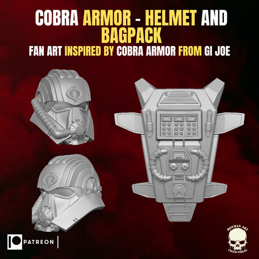 Armored Cobra Commander Set 1:12 Toy Accessory Free Shipping.