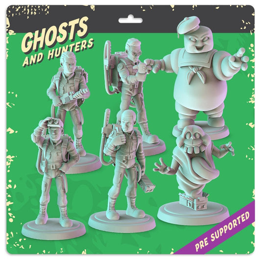 Ghostbusters 36mm scale Miniatures - set of 6 x 36mm, tabletop RPGs. Designed b