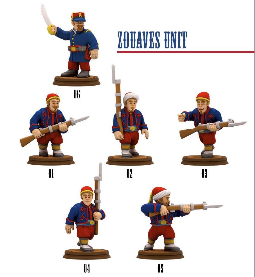 Union Zuoaves American Civil War Set DnD Miniature, Tabletop RPG, Figurines, wa