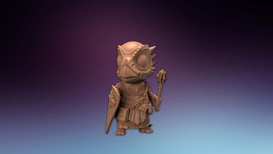 HeroQuest Pachycephalosaurus Dino Cleric - Miniatures Unpainted 28/32mm Dungeon