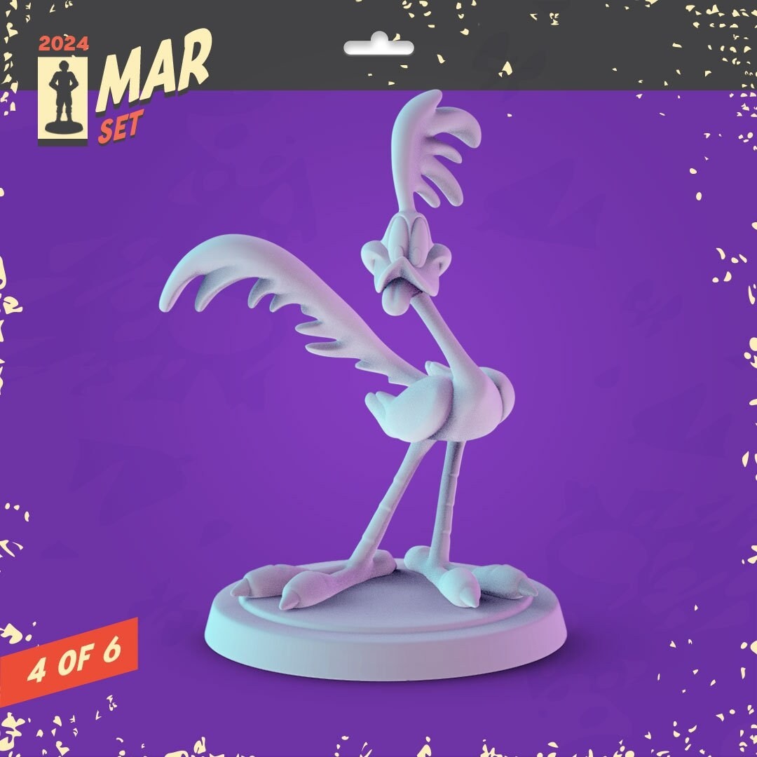 Classic Cartoon 34mm Minis tabletop gaming, DnD Looney Tunes