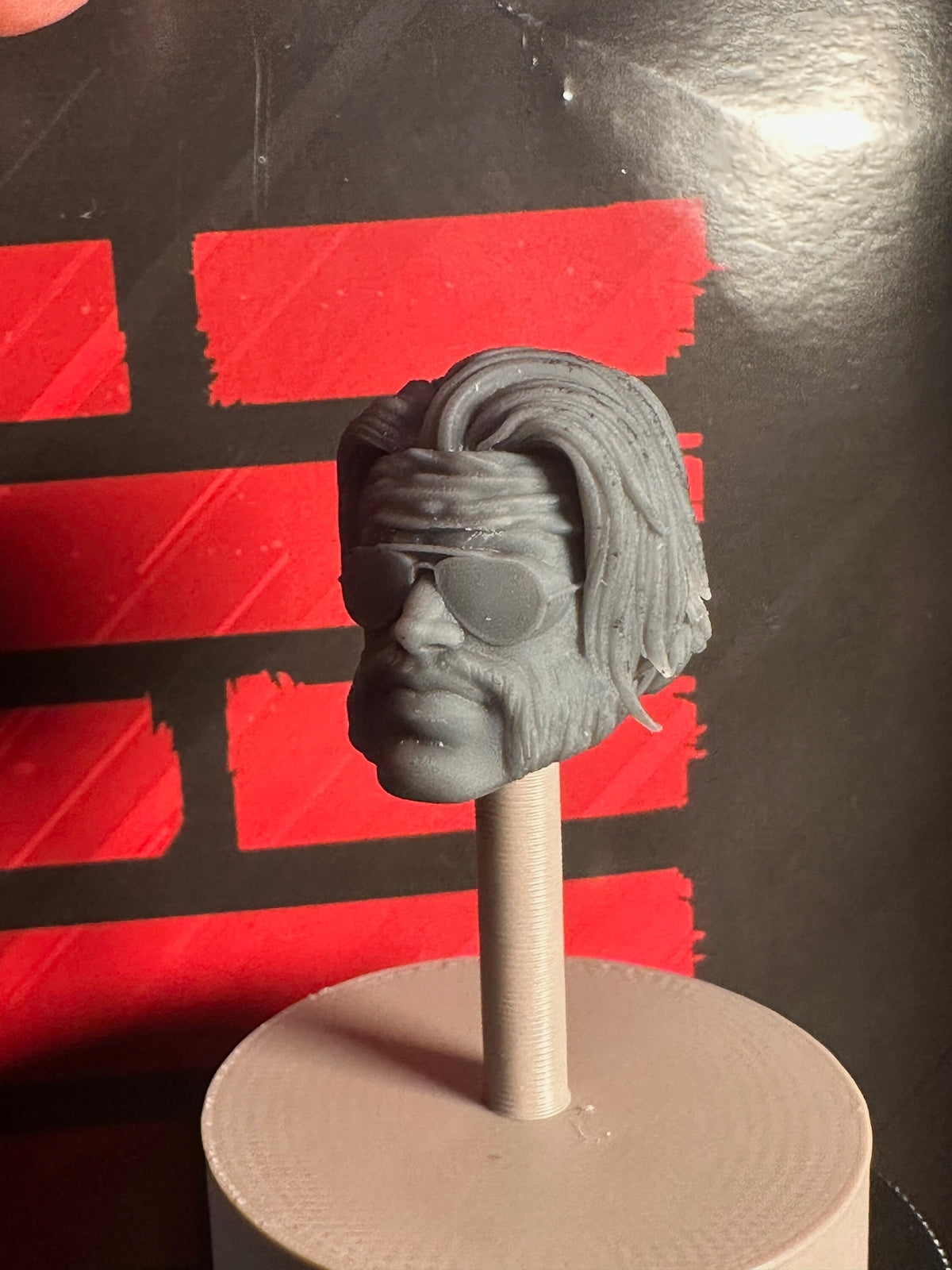Torch kit dreadnok head GI Joe Classified 1/12 scale head unpainted 1:12 mezco,