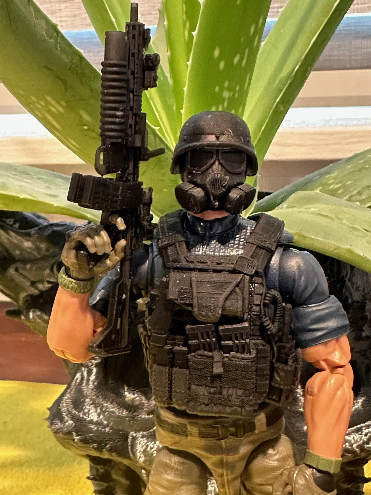 Ar-15 with M203 grenade launcher Toy Rifles for toy action figures 1:12 6" Scal