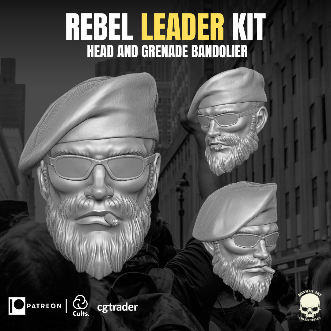 Rebel leader kit, head sculpt bandolier, GI Joe Classified, mezco, marvel legen