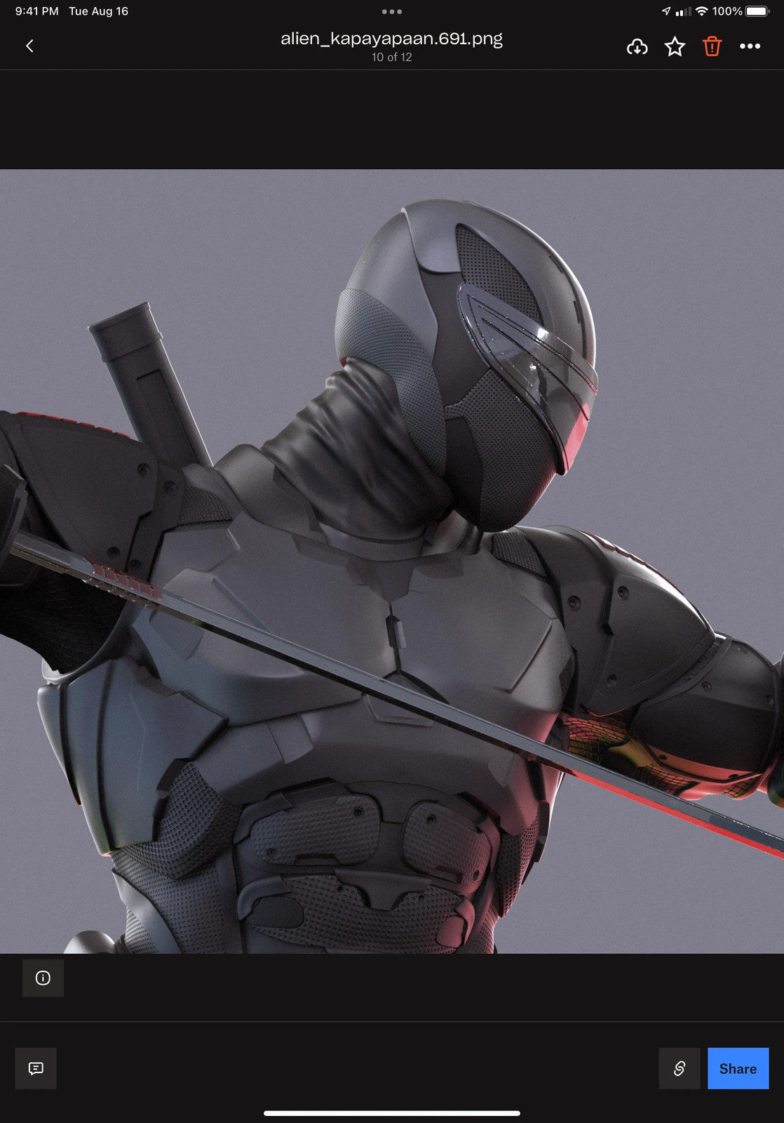 Snake eyes GI Joe Classified 1/12 scale head unpainted modern helmet ninja 1:12