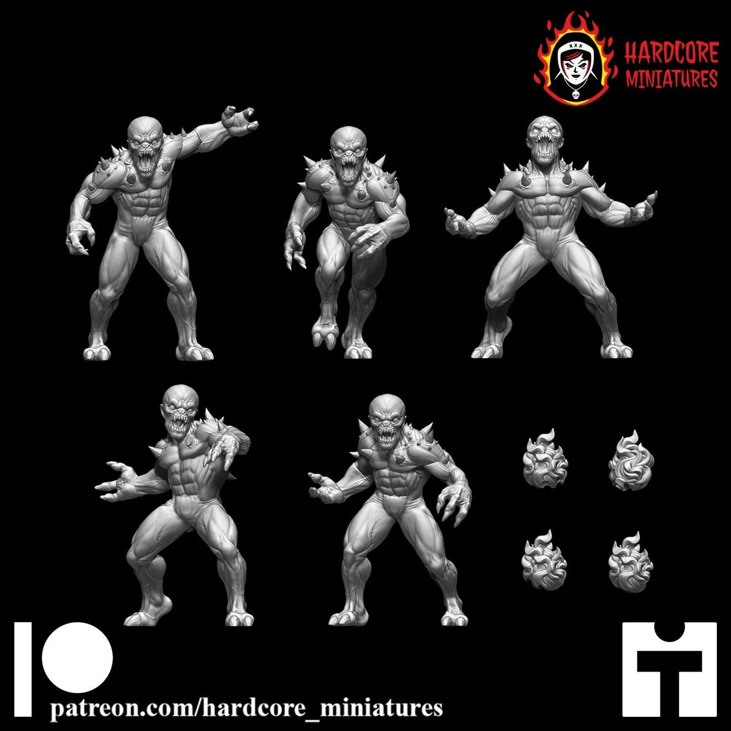 Doom IMPS 32mm dnd miniature Martian Trooper doom video game