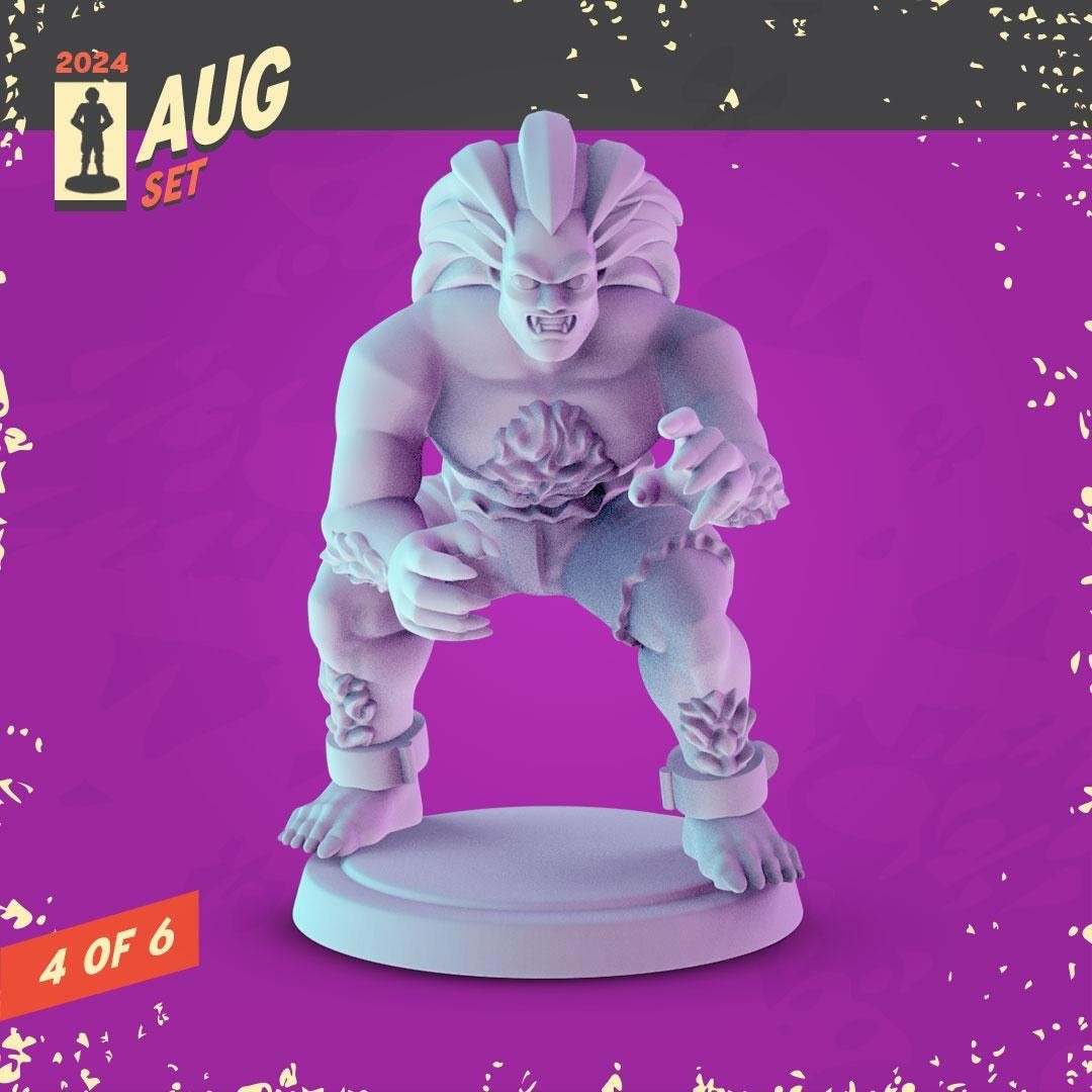 Streat Fighting 2 Game 36mm Minis tabletop gaming, DnD | Pop Minis Dungeons and