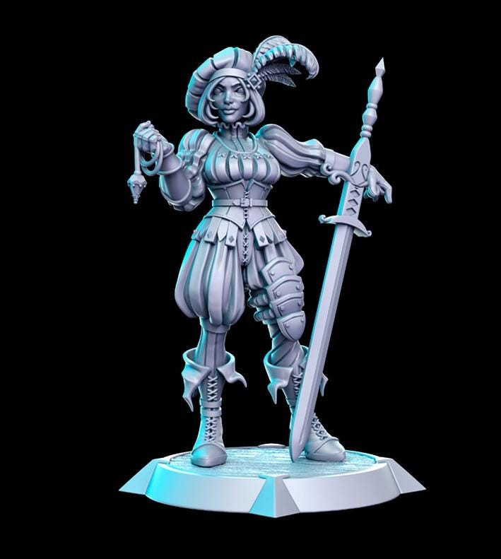 Western RPG Vol 1 Full Set DnD Miniature, Tabletop RPG DnD Mini, D&D Figurines,