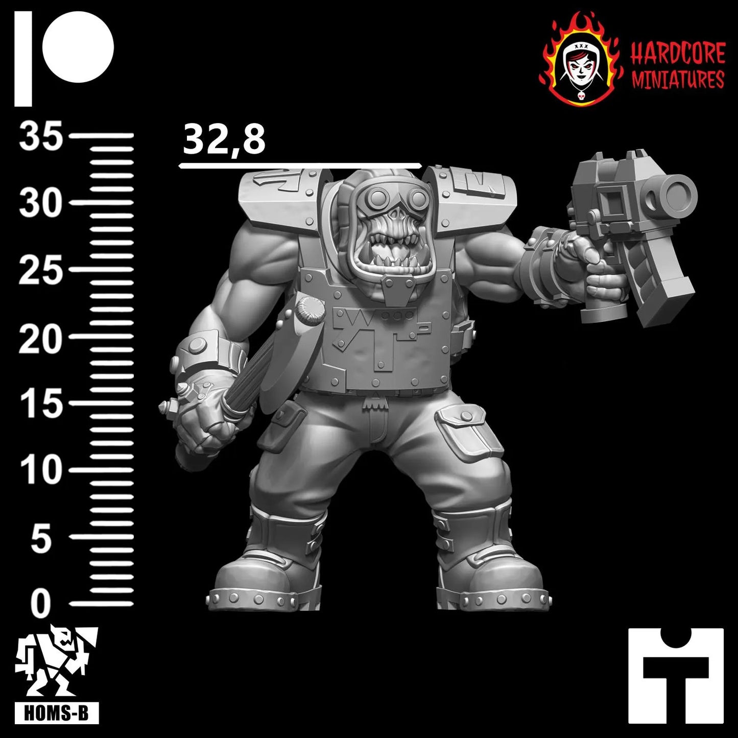 Brit Orcs Trench Raiders Slugga Boyz 28mm army builder set 1 3d printed minis t