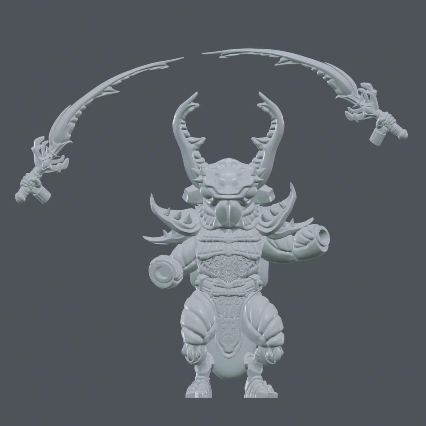 Barbarian Fomorian : 32mm table top mini army builder DND Bug Lego