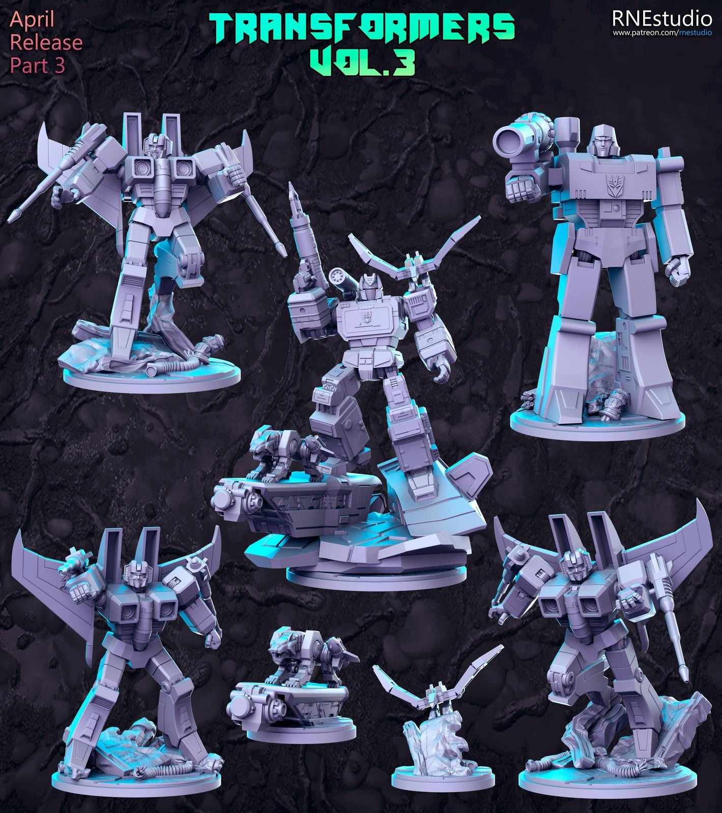 Disguised Robots 3 DnD Miniature, Tabletop RPG DnD Mini, D&D Figurines, Fantasy