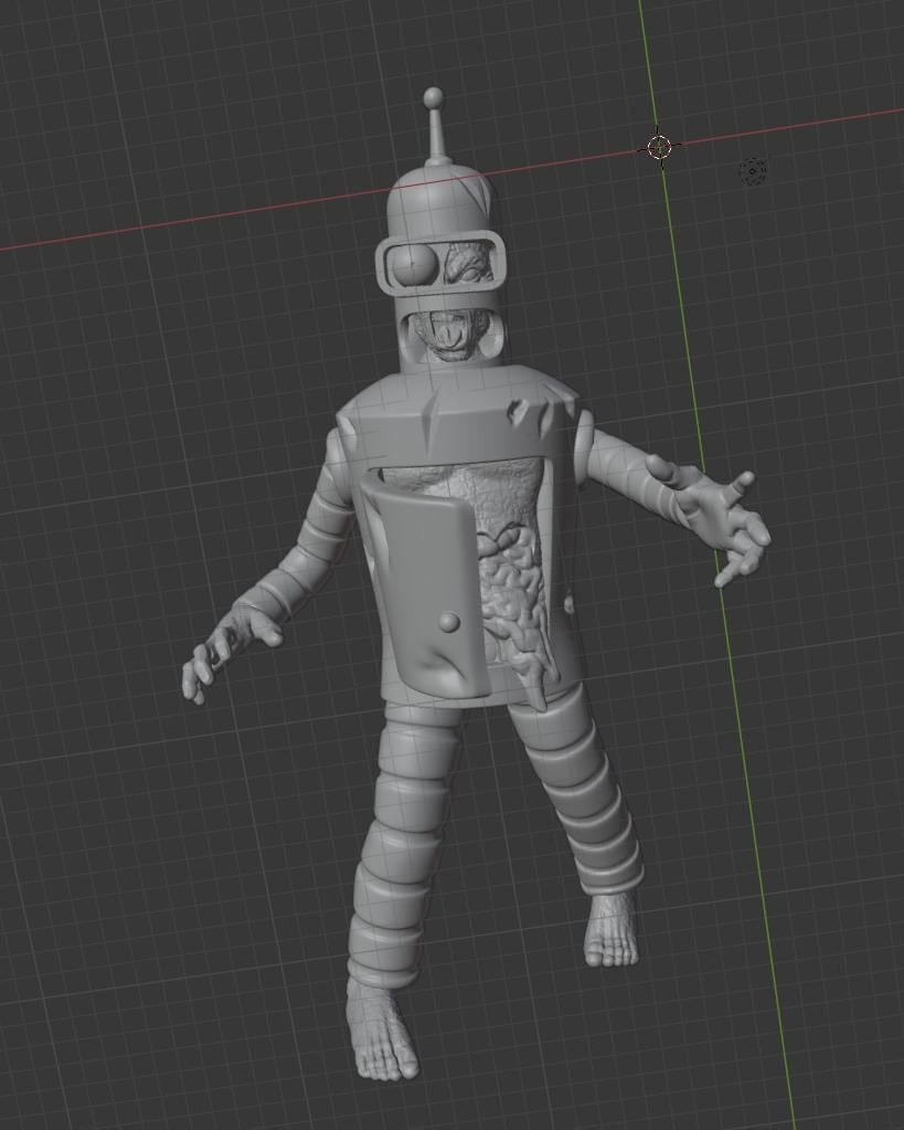Robot Bending Zombie ZOMBIE-CON : The Walking Nerds 32mm gaming miniature Bende