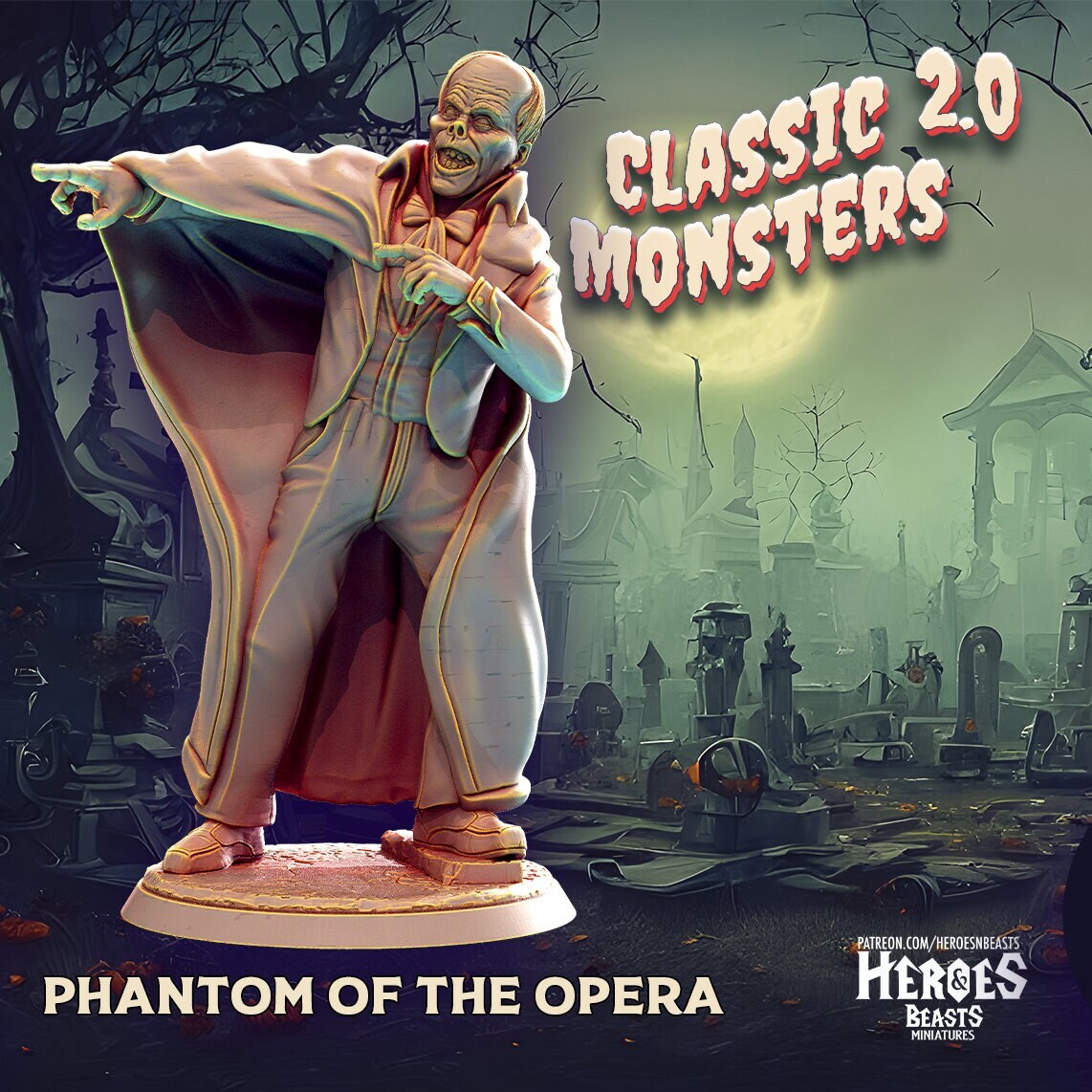 Phantom of the Opera | Miniature | Heroes & Beasts | Classic Movie Monsters | D