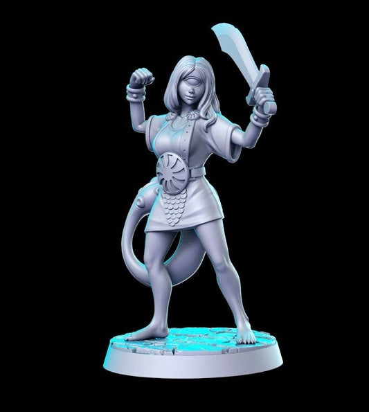 HeroQuest female Fimir Fomorians 2 styles - Miniatures Unpainted 32mm Dungeons