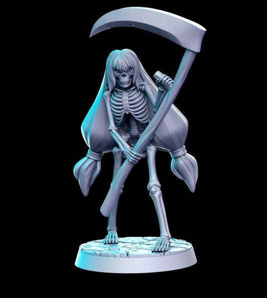HeroQuest female Skeleton 2 styles - Miniatures Unpainted 32mm Dungeons and Dra