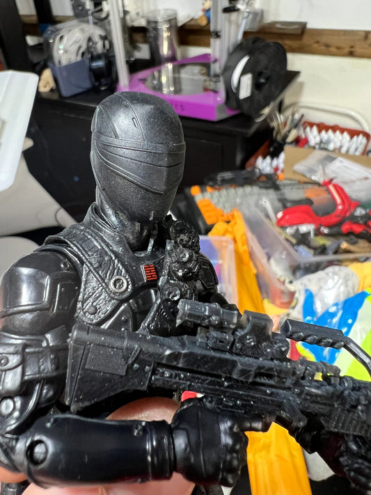 Snake eyes GI Joe Classified 1/12 scale head unpainted modern helmet ninja 1:12