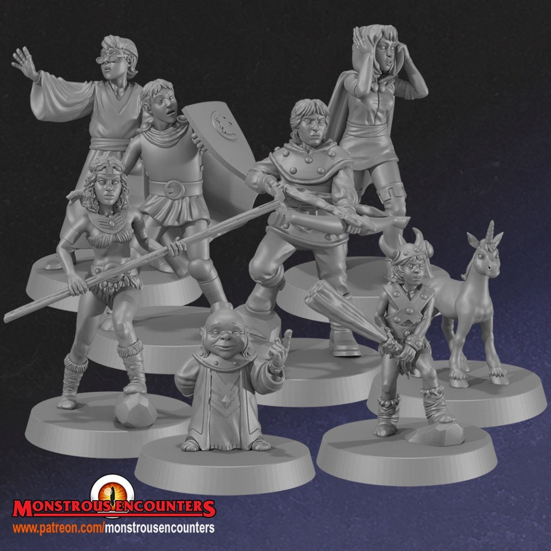 DnD Cartoon Show Miniatures venger Unpainted 28mm or 32mm Dungeons and Dragons