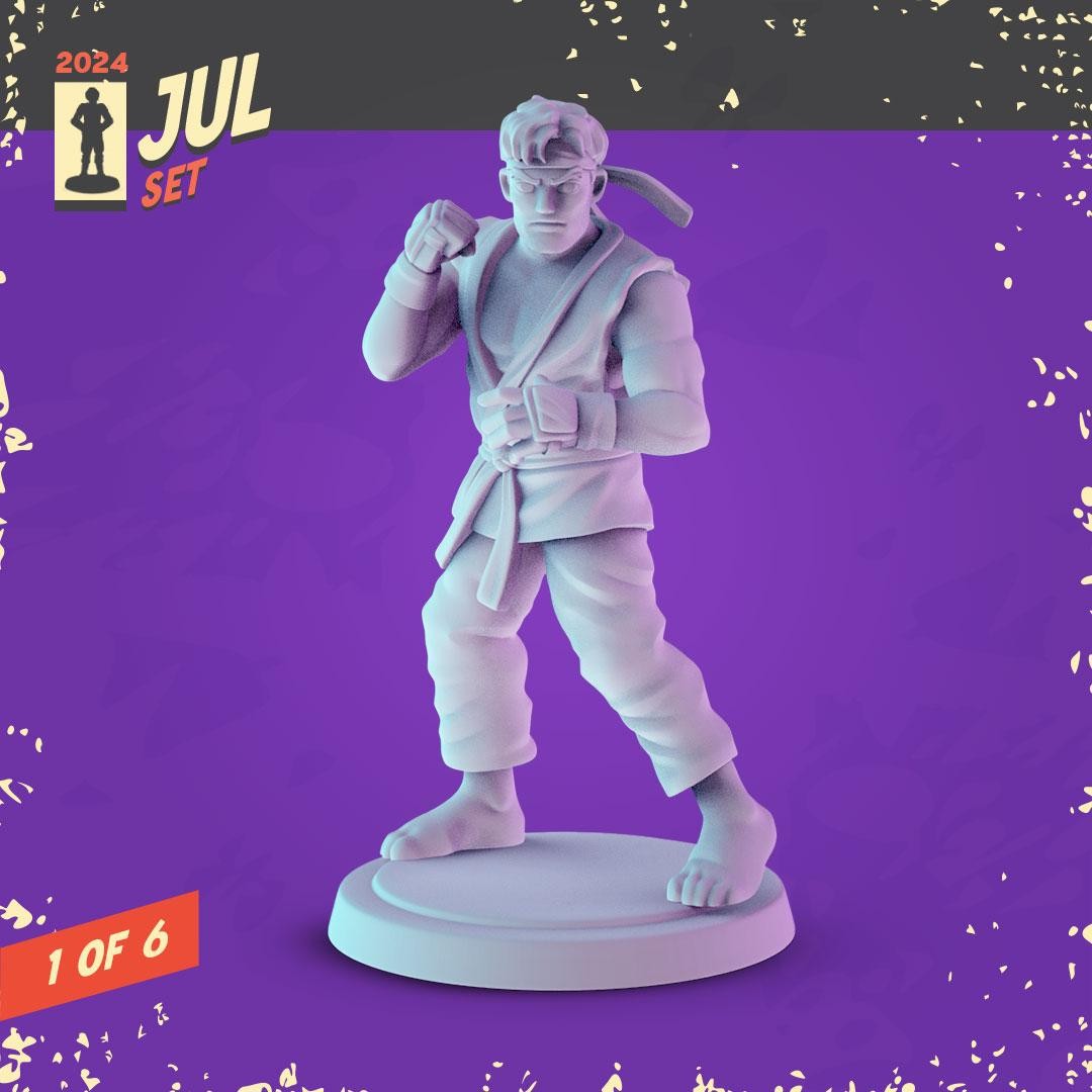 Streat Fighting Game 36mm Minis tabletop gaming, DnD | Pop Minis Dungeons and D