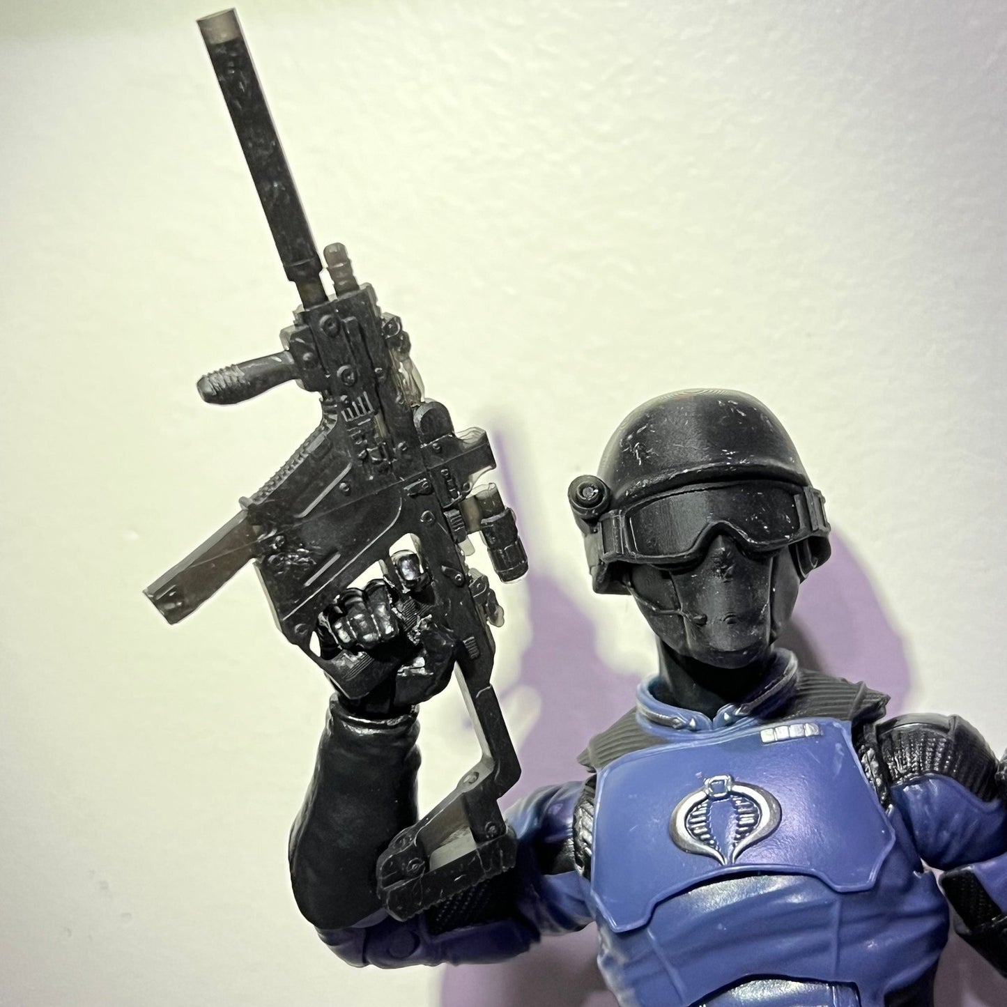 1/12 Scale Kriss Vector SMG: Toy Rifle Accessory for Action Figures