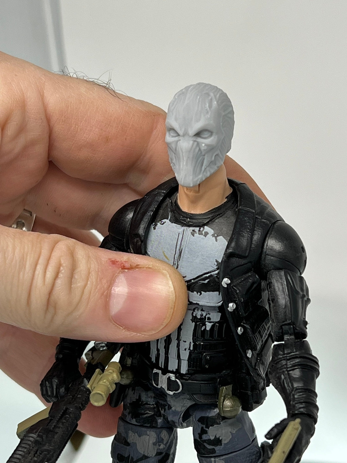 Spawn head sculpt 1:12 mezco, Marvel legend, black series