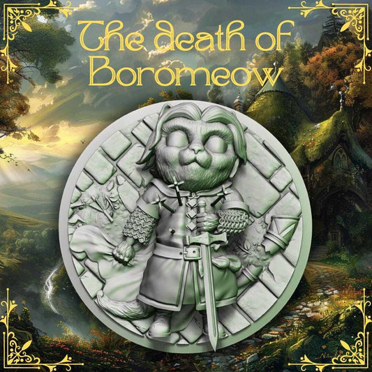 Lord of the Cats -- "Death of Boromeow" |45mm Mini |LOTR death of Bor