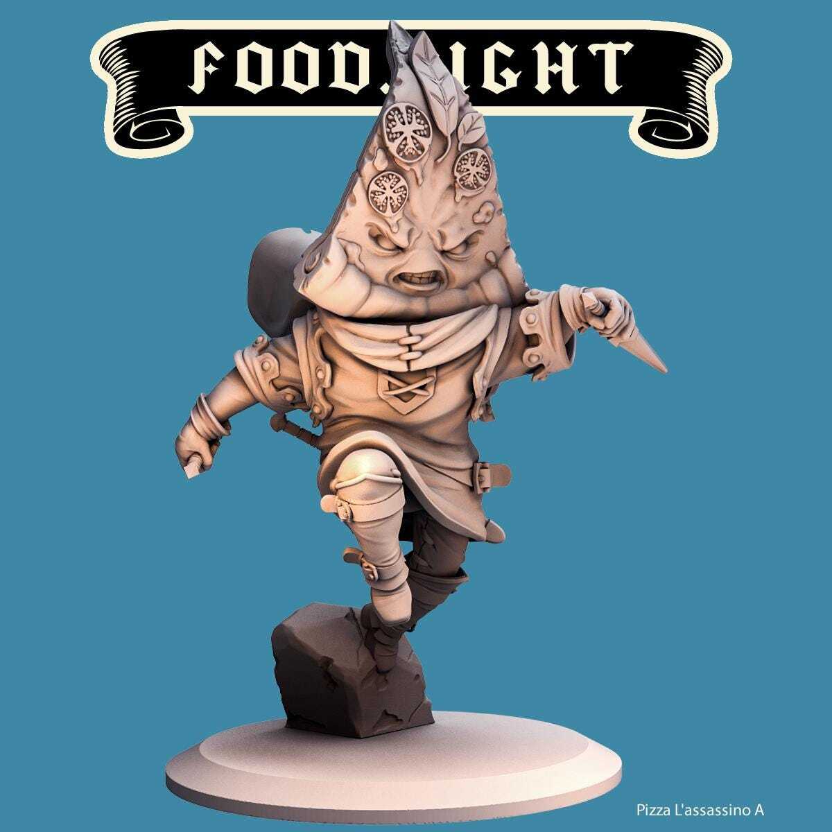 Pizza Assassin -- Food Fight! tabletop gaming DnD 32mm | 75MM