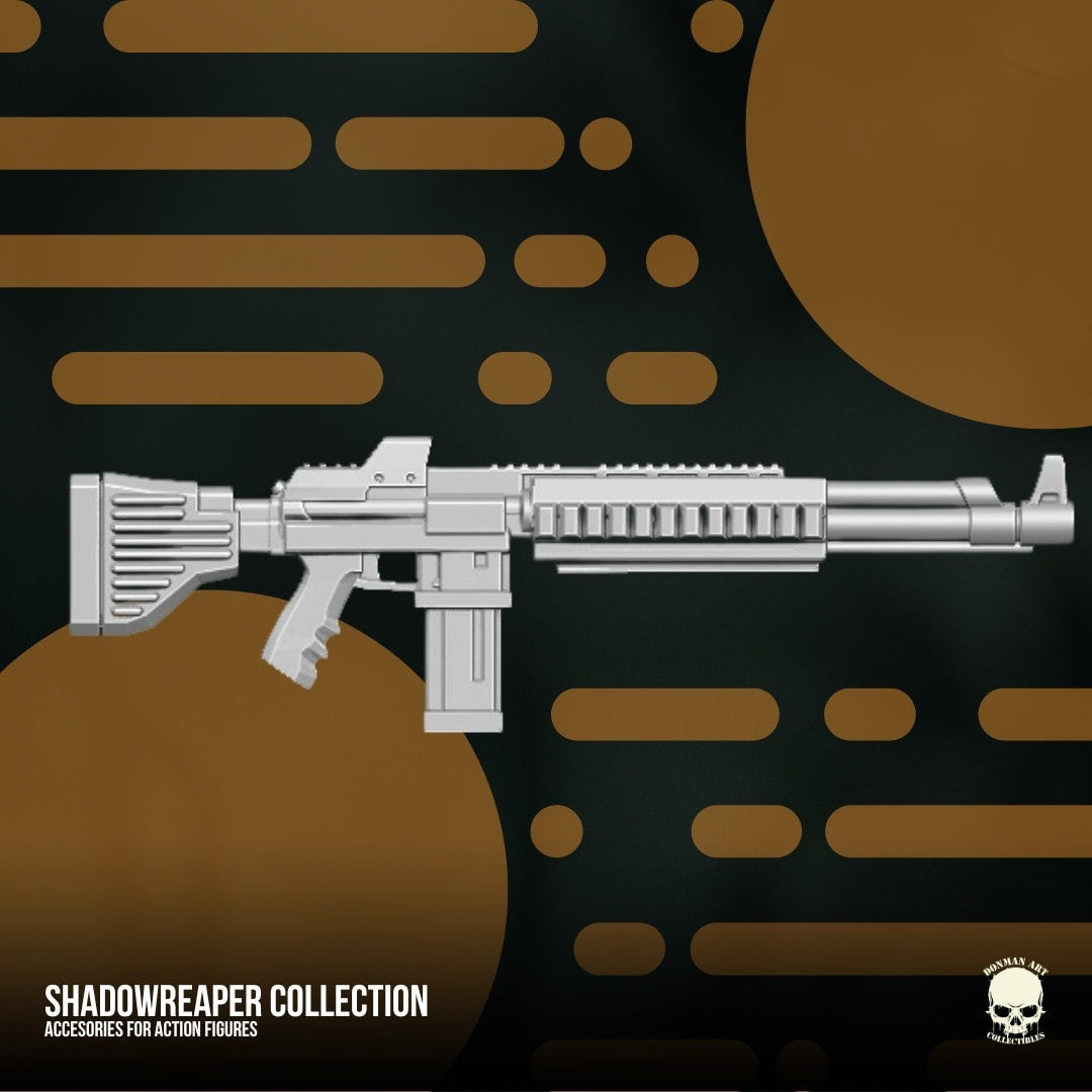Shadow Reaper Gun set 1/12 rifle Marvel Legends GI Joe classified 1:12 mezco ac