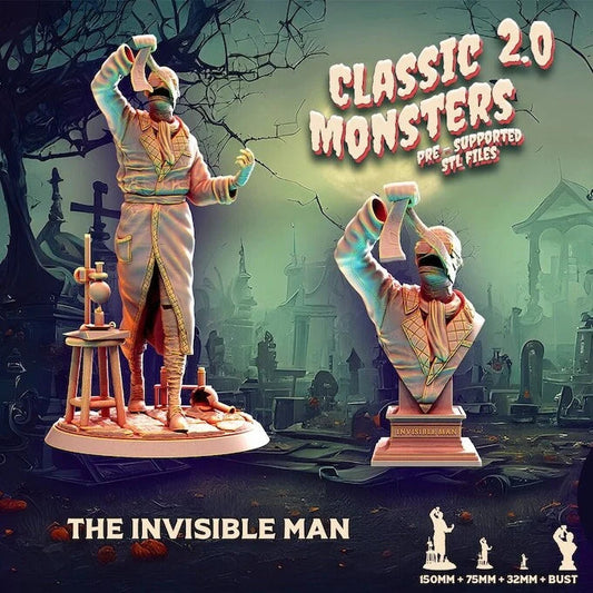 Invisible Man | Miniature | Heroes & Beasts | Classic Movie Monsters | DnD | Ta