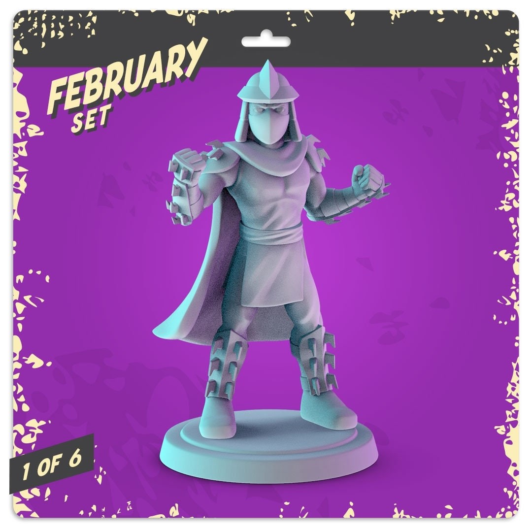 Teenage Mutant Ninja Turtles (Villains) TMNT Miniatures - 36mm set for collecti
