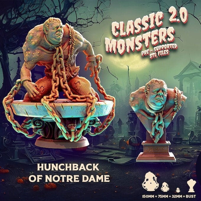 Hunchback of Notre Dame | Miniature | Heroes & Beasts | Classic Movie Monsters