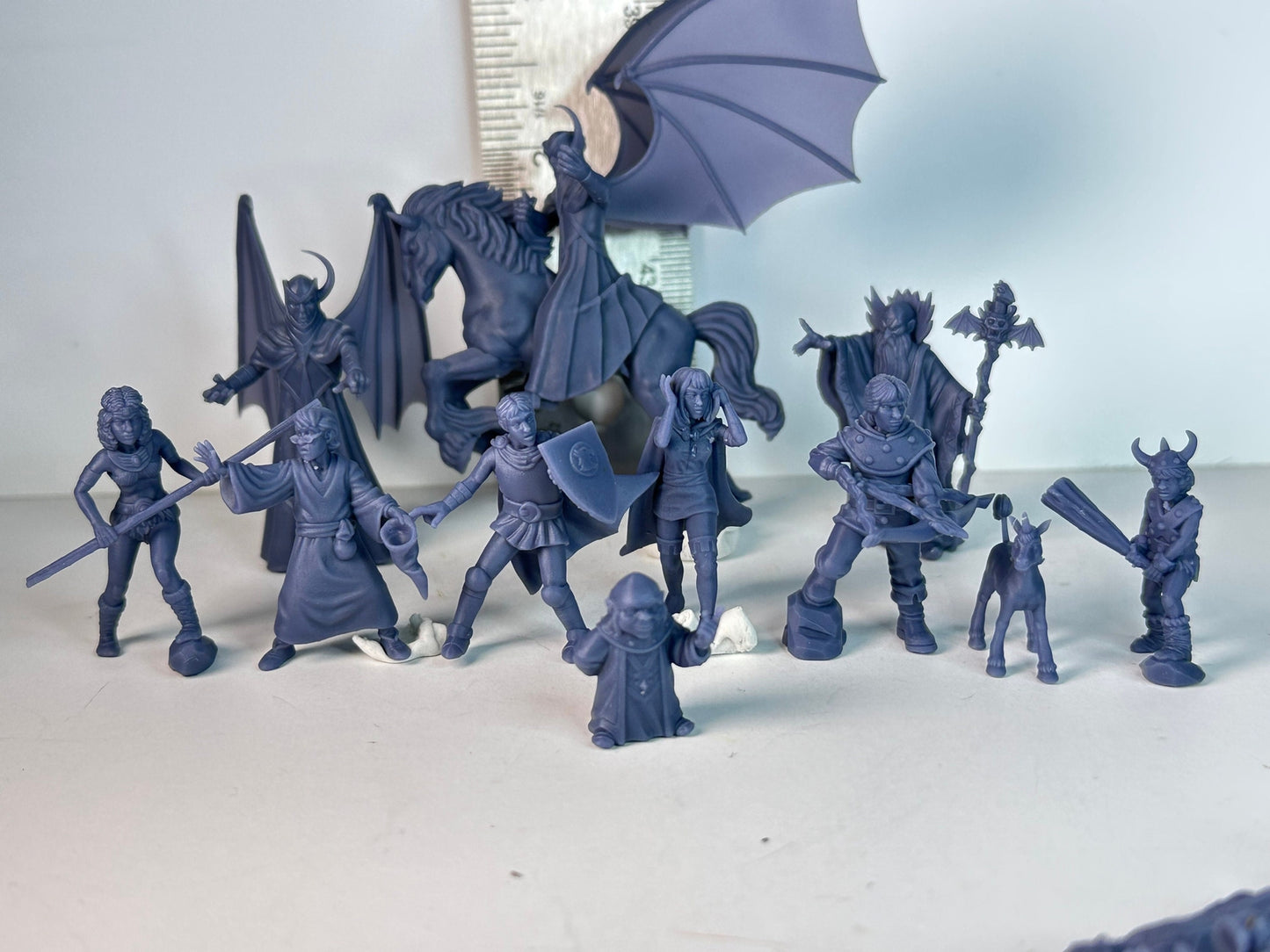 Venger on Nightmare Miniature: Villain DnD Cartoon, Unpainted (28/32mm)