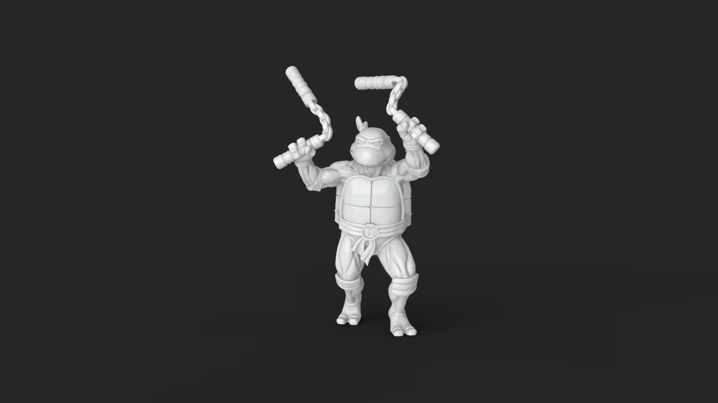 Teenage Mutant Ninja Turtles TMNT Miniatures - complete set 32mm Dioramas, tabl