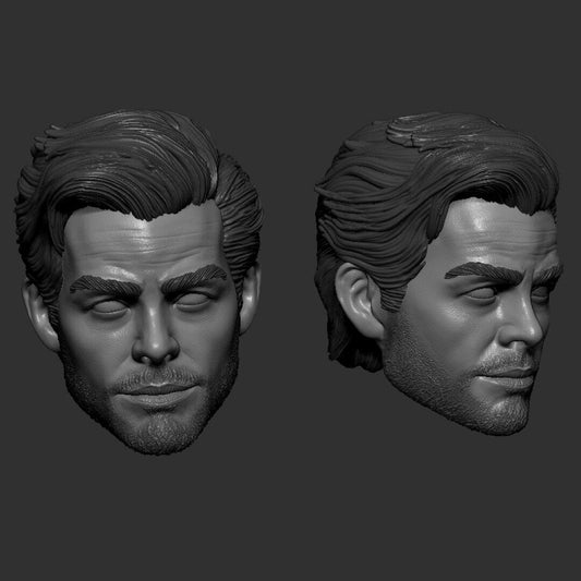 Edgin Darvis Chris Pine Dungeons and Dragons head 1/12 head Marvel Legends GI J