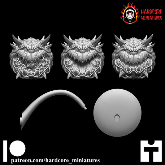 Doom Cacodemon Pain Elemental 32mm dnd miniature doom video game Meatballs