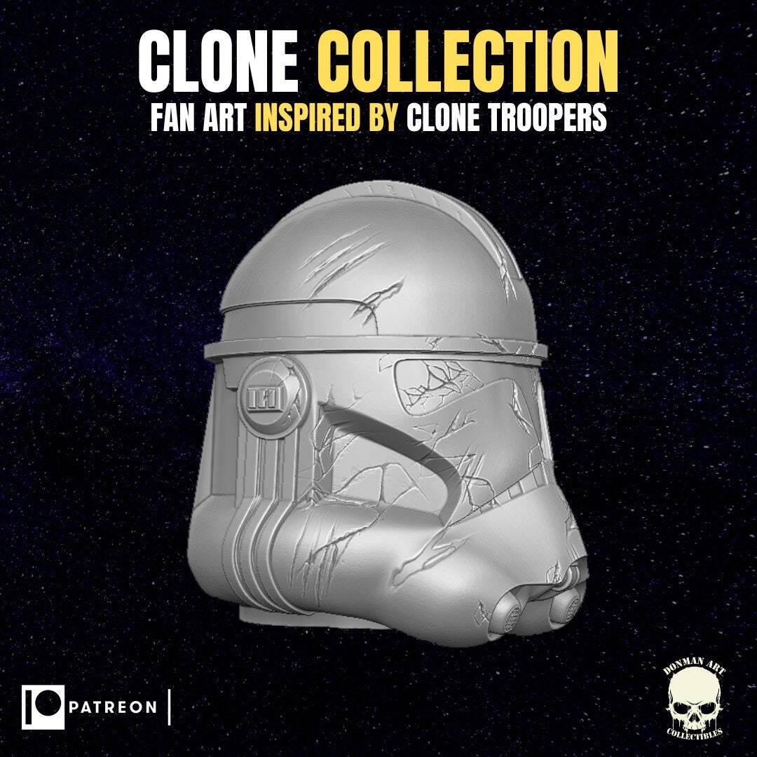 Clone Trooper Head (1:12 Scale) Star Wars black series, mezco, GI Joe Classified